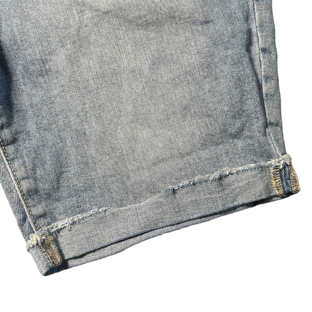 GAP Distressed Blue Denim Cuffed Bermuda Shorts- Women’s Size 8 - Picture 7 of 13
